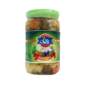 ترشی مخلوط رازک 660 گرمی