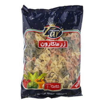 پاستا پروانه ای سبزیجات زر ماکارون 500 گرمی