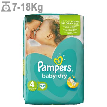 پوشک پمپرز مدل Baby Dry سایز 4 بسته 44 عددی