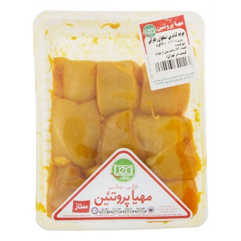 جوجه کباب بی استخوان زعفرانی مهیا پروتئین 900 گرمی