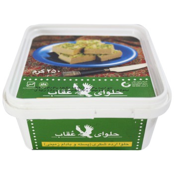 حلوا شکری پسته و بادام زمینی عقاب 250 گرمی
