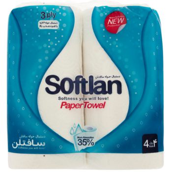 دستمال حوله کاغذی سافتلن 4 عددی