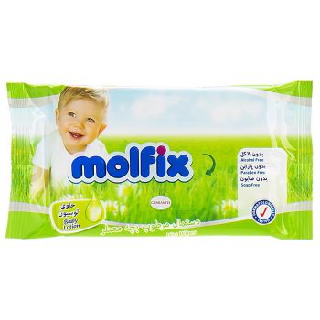 دستمال مرطوب کودک مولفیکس مدل lotion بسته 20 عددی
