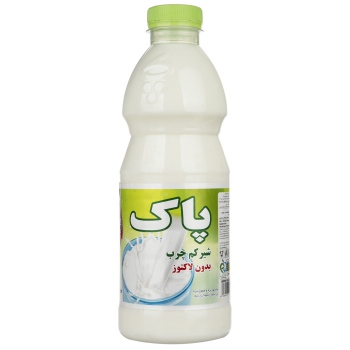 شیر کم چرب بدون لاکتوز پاک 1 لیتری
