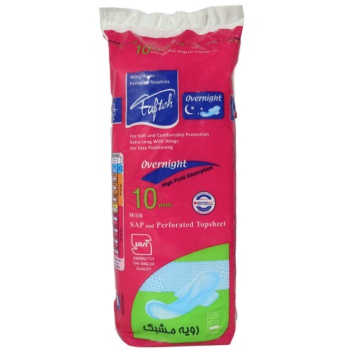 نوار بهداشتی مشبک ویژه شب تافته 10 عددی