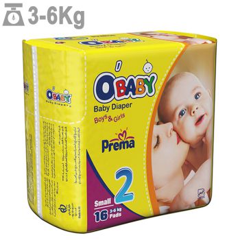 پوشک او بیبی سایز 2 بسته 16 عددی
