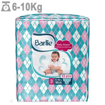 پوشک بارلی سایز 3 بسته 13 عددی