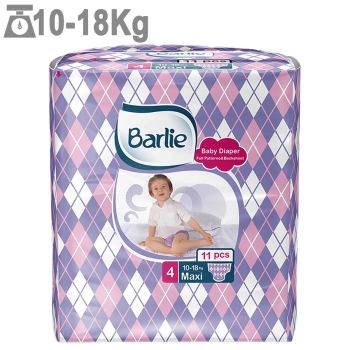 پوشک بارلی سایز 4 بسته 11 عددی