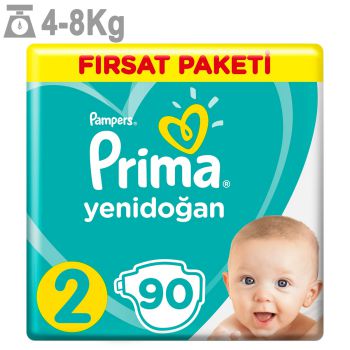 پوشک پریما سایز 2 بسته 90 عددی