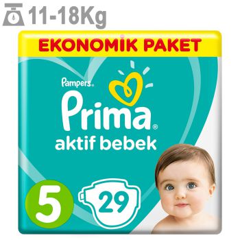 پوشک پریما سایز 5 بسته 29 عددی