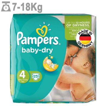 پوشک پمپرز مدل Baby Dry سایز 4 بسته 25 عددی