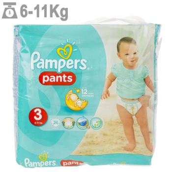 پوشک پمپرز مدل Pants سایز 3 بسته 26 عددی