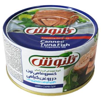 کنسرو ماهی تن گلنوش در روغن زیتون 180 گرمی